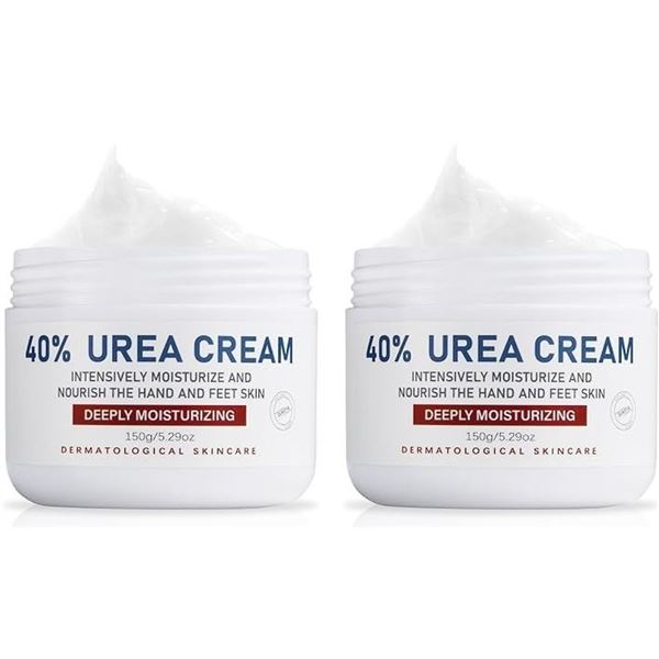 2 Boxes of Oukeya 40% Urea Cream (150g) Deeply Moisturizing Skin Cream for Dry/Cracked Skin - New