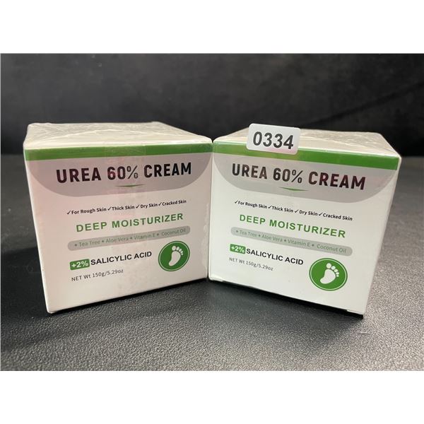 2 Boxes of 60% Urea Cream (150g) Deeply Moisturizing Skin Cream for Rough/Dry/Cracked Skin - New