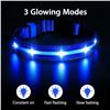 Image 8 : 3 Masbrill LED Light-Up Dog Collars; Rechargeable/Rainproof Super-Bright Design (Size M) - New
