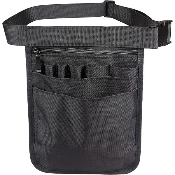 Lot of 3 Fanny Packs/Nursing Fanny Pack Bags (Black) 8.7" x 7" Size - New