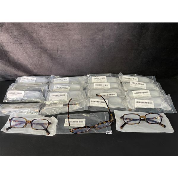 Lot of 19 Blue-Light Blocking Glasses - Tortoise/Leopard Print Design - New