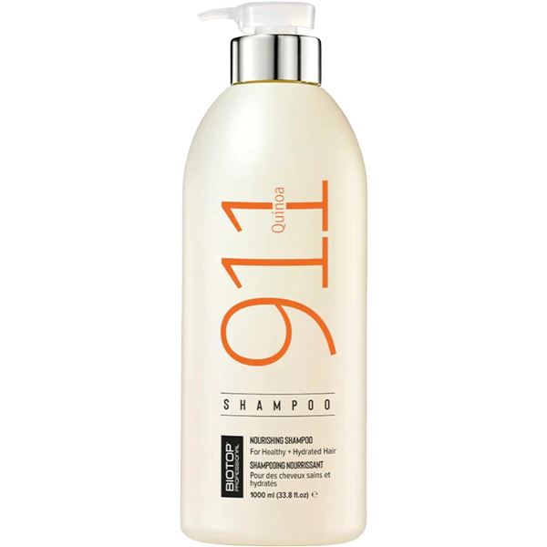 Biotop Professional 911 Quinoa Shampoo for Dry/Damaged Hair (1000ml) Nourishing Shampoo - New
