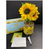Image 3 : Sunflower LED Cordless Table Lamp; USB-Rechargeable Touch 3-Color Night Light - New in Box!