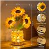 Image 5 : Sunflower LED Cordless Table Lamp; USB-Rechargeable Touch 3-Color Night Light - New in Box!