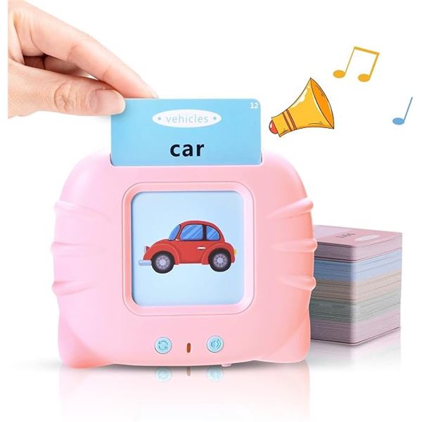 Talking Flash Card Early Educational/Reading Device for Toddlers (Animals, Colours, Shapes) New