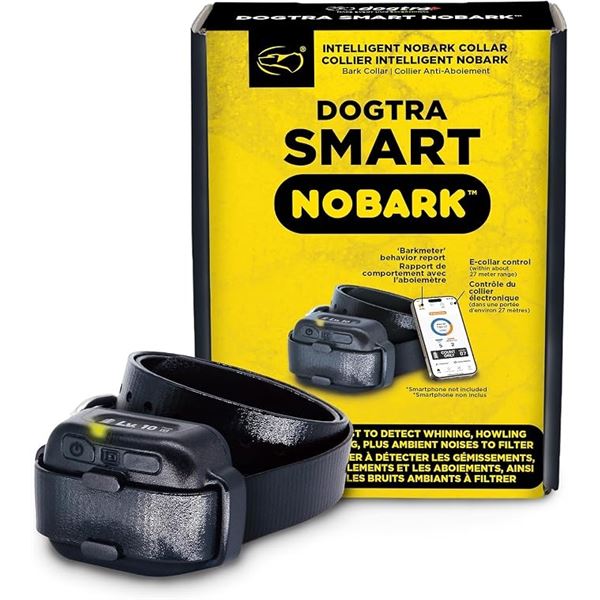 Dogtra Smart NOBARK App-Control Intellegent E-Collar Bark Collar for Dogs (up to 4.5kg) NEW