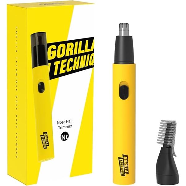 Gorilla Waxing Mult-Trimmer/Rechargeable Nose Hair Trimmer; High-Speed Motor, 2 Heads - NEW