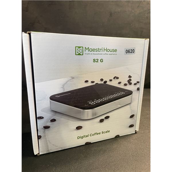 Maestri House S2 Digital Coffee Scale with Timer; Barista Coffee Scale Kit w/ Carrying Case - NEW