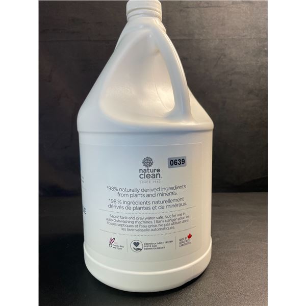 3.63L Jug of Nature Clean Dish Washing Liquid/Dish Soap; 98% Natural Ingredients - New