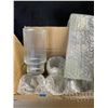 Image 1 : 6PC Set of Ribbed Drinking Glasses with Glass Straws - New