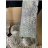 Image 3 : 6PC Set of Ribbed Drinking Glasses with Glass Straws - New