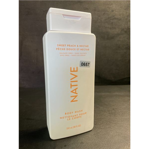 Native Sweet Peach & Nectar Body Wash (532ml) - New