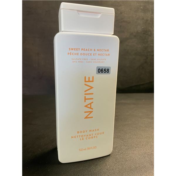 Native Sweet Peach & Nectar Body Wash (532ml) - New