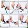 Image 10 : Electric Knife Sharpener for Kitchen - 3-Stage Diamond Abrasive Sharpener, 15° Guide - NEW