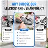 Image 4 : Electric Knife Sharpener for Kitchen - 3-Stage Diamond Abrasive Sharpener, 15° Guide - NEW