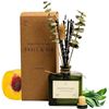 Image 1 : Craft & Kin Stone Fruit & Sage Botanical Scented Reed Diffuser with Dried Flowers - New
