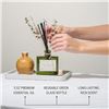 Image 6 : Craft & Kin Stone Fruit & Sage Botanical Scented Reed Diffuser with Dried Flowers - New