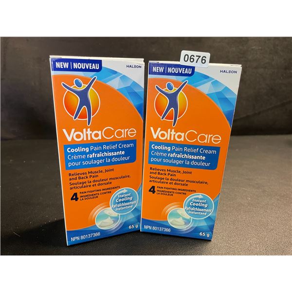 2 Boxes of VoltaCare Cooling Pain Relief Cream (65g) Relieves Muscle, Joint, 