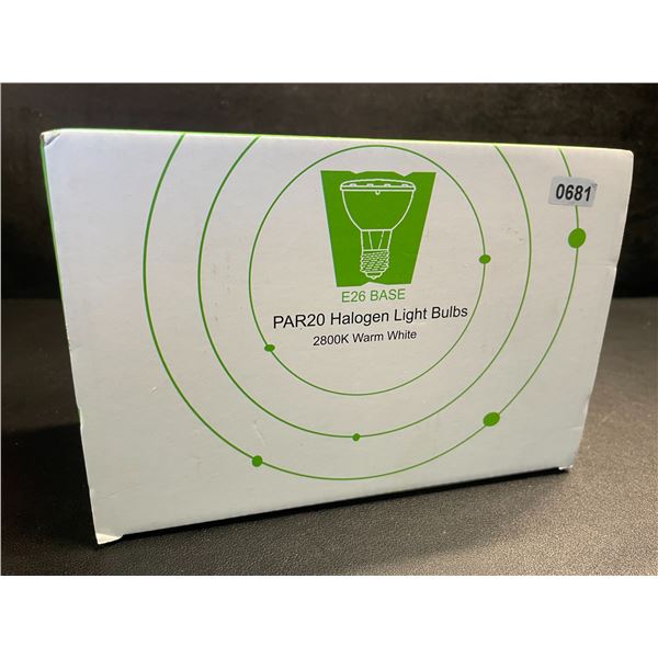 6-Pack of E26 PAR20 Halogen Light Bulbs - 2800K Warm White - Brand New!