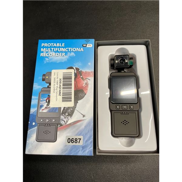 Portable 1080P Vlog Camcorder/Portable HD Video Recorder with Wide Angle, Night Vision - New