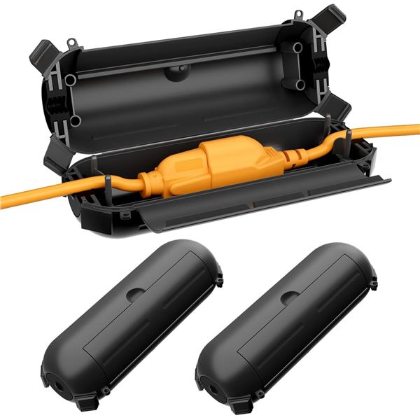 Restmo 3-Pack Outdoor Extension Cord Covers - Waterproof for Protecting Outdoor Plugs - New