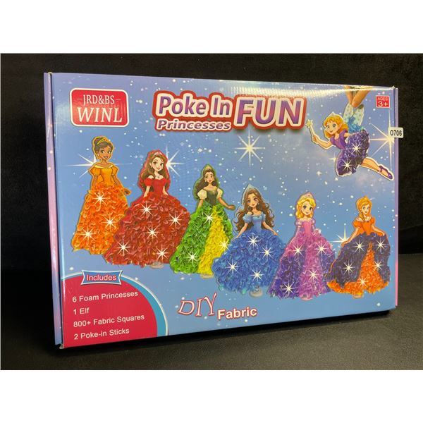 Poke-In-Fun Princesses Art Kit for Kids - 3D Princess Crafting Kit - New