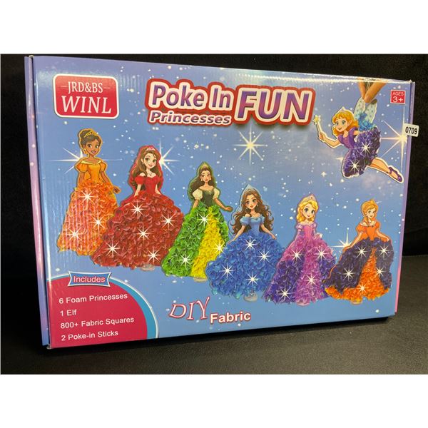Poke-In-Fun Princesses Art Kit for Kids - 3D Princess Crafting Kit - New