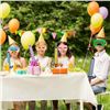 Image 4 : 24pcs Minecraft/Pixel-Theme Party Supply Set - Includes Masks, 37" Large Inflatable Swords, & Pump