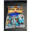 Image 7 : 24pcs Minecraft/Pixel-Theme Party Supply Set - Includes Masks, 37" Large Inflatable Swords, & Pump