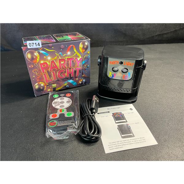 Mini Party Light/Pattern Laser Stage Light with Remote Control - Brand New
