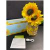 Image 3 : Sunflower LED Cordless Table Lamp; USB-Rechargeable Touch 3-Color Night Light - New in Box!
