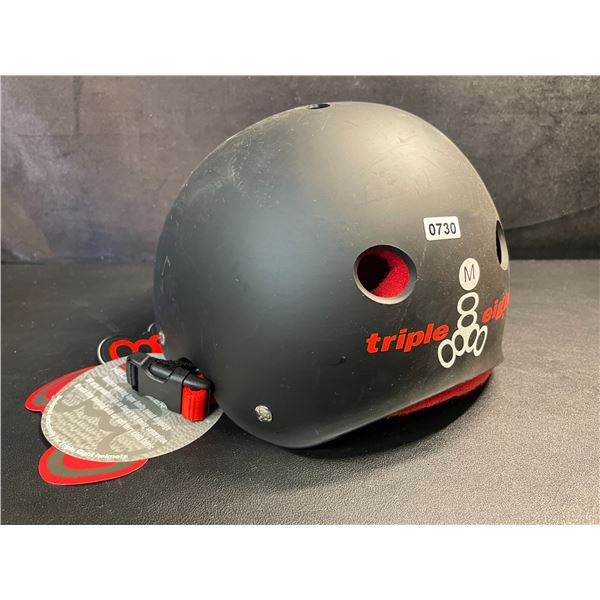 Triple Eight Dual Certified Multi-Sport Helmet - Size M - Black/Red - New with Tags!