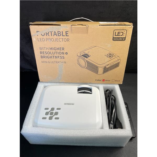 LED Portable Projector 1080P, 3000 Lumens, Full HD Home LED Projector - Open Box