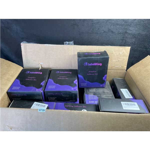 Box of 23 LalaWing Strapless Adhesive Bras for Women; Comfortable/Skin-Friendly Bras - Brand New!