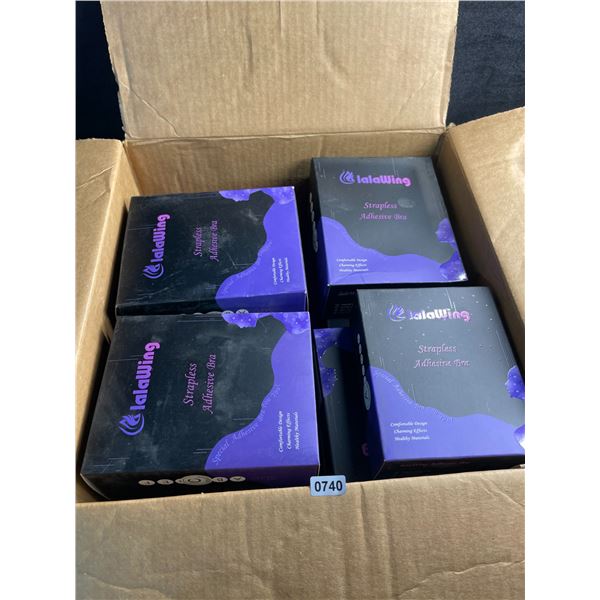 Box of LalaWing Strapless Adhesive Bras for Women; Comfortable/Skin-Friendly Bras - Brand New!