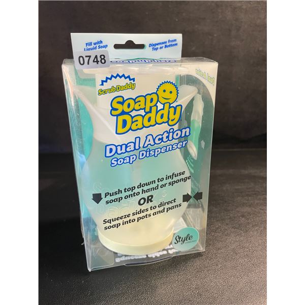 Scrub Daddy "Soap Daddy" Dual-Action Soap Dispenser - Fill With Liquid Soap - New!