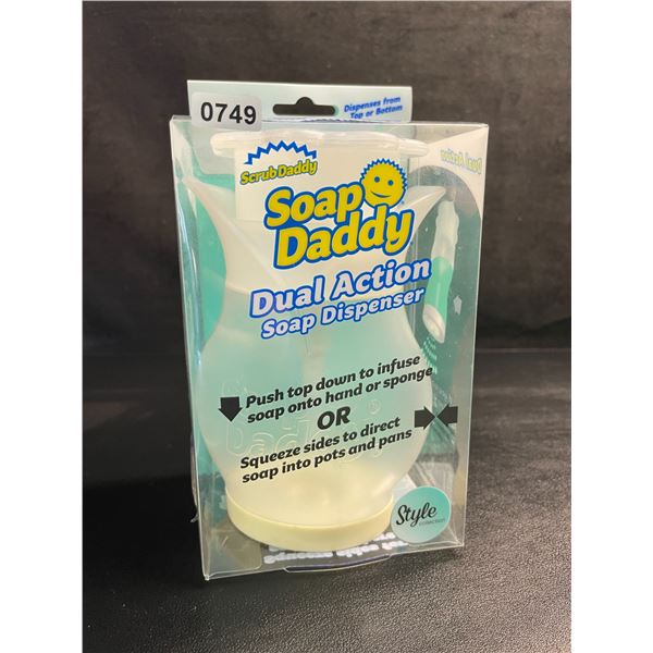Scrub Daddy "Soap Daddy" Dual-Action Soap Dispenser - Fill With Liquid Soap - New!