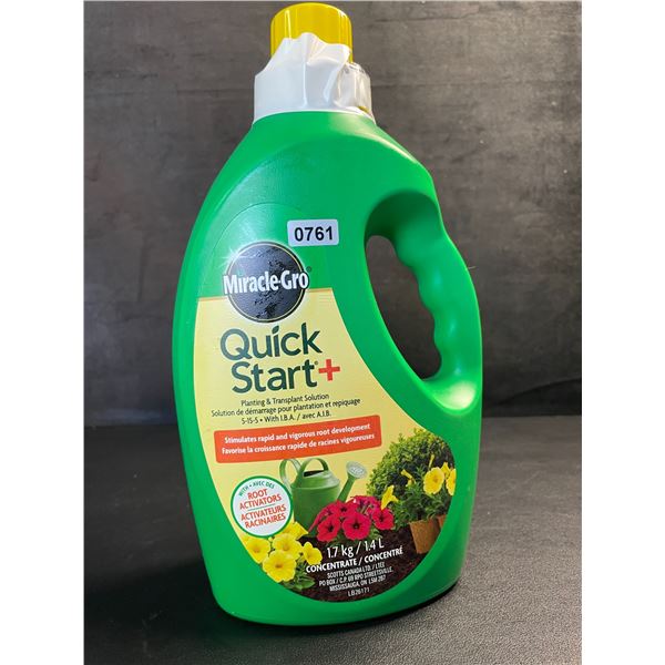 1.4L Jug of Miracle Gro Quick Start+ Planting & Transplant Solution/Concentrate - New