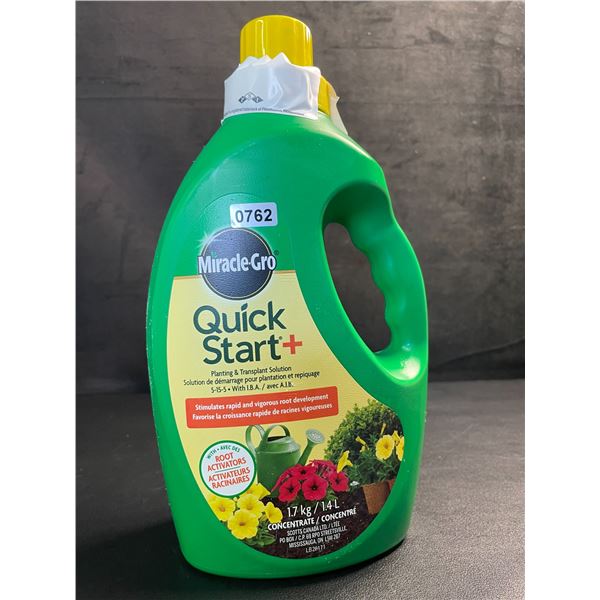 1.4L Jug of Miracle Gro Quick Start+ Planting & Transplant Solution/Concentrate - New