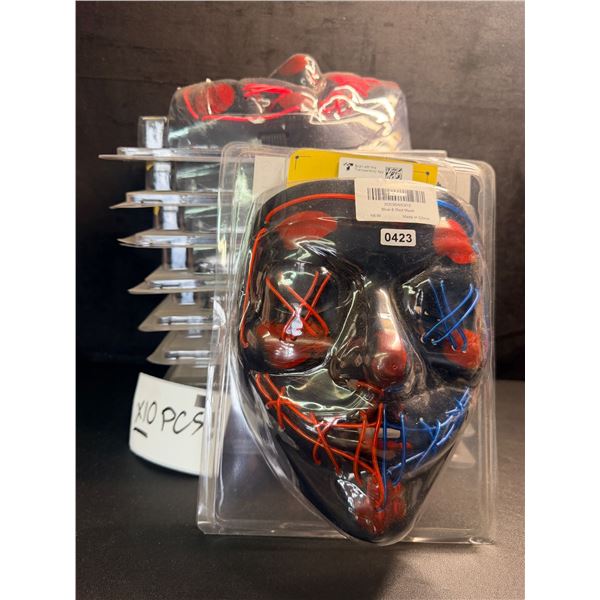Lot of 10-PCS LED Light Up Halloween Masks - Inspired by The Purge! - New