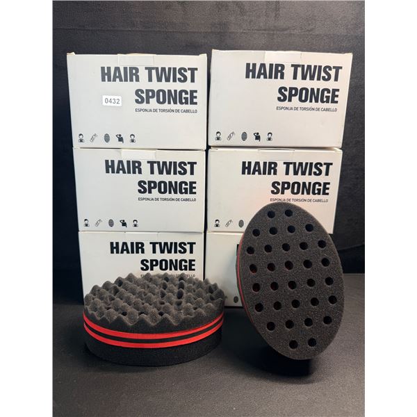 6 2-Packs of Hair Twisting Sponges for Locs Curls Twists and Textured Hair (12PCS TOTAL) - New