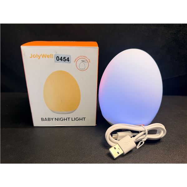 Rechargeable Cordless Soft Touch Baby Night Light with White/Yellow and RGB Light - New