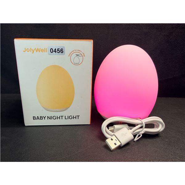 Rechargeable Cordless Soft Touch Baby Night Light with White/Yellow and RGB Light - New