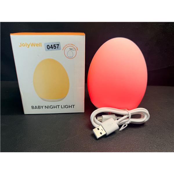 Rechargeable Cordless Soft Touch Baby Night Light with White/Yellow and RGB Light - New