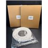 Image 1 : 2 25ft CAT6 Ethernet/Network Cables for Gaming Internet Streaming etc - New