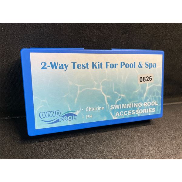 2-Way Test Kit for Swimming Pools & Spa (Chlorine & pH Test Kit) - Brand New!