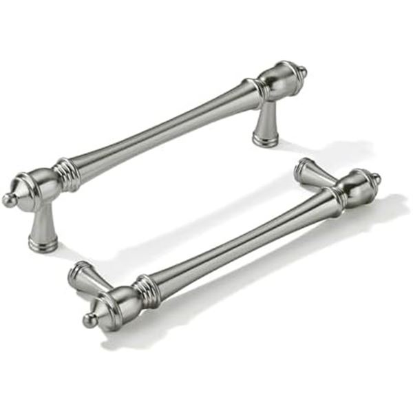 10-Pack of Cabinet Handles/Drawer Pulls - 6.5" Size - Brushed Nickel - New