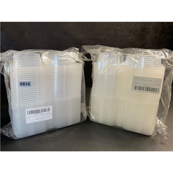 2 Packs of Mini Snack Containers/Reusable Containers for Snacks/Food - New