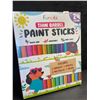 Image 1 : Funcils 24-Pack Paint Stick Set with Coloring Book - Thin Tempera Paint Sticks for Kids - New!