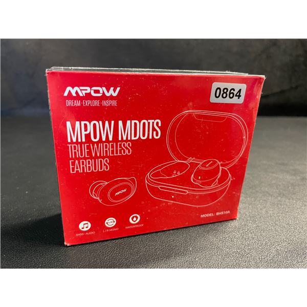 MPOW MDOTS True Wireless Bluetooth Earbuds (Model: BH510A) New Sealed!